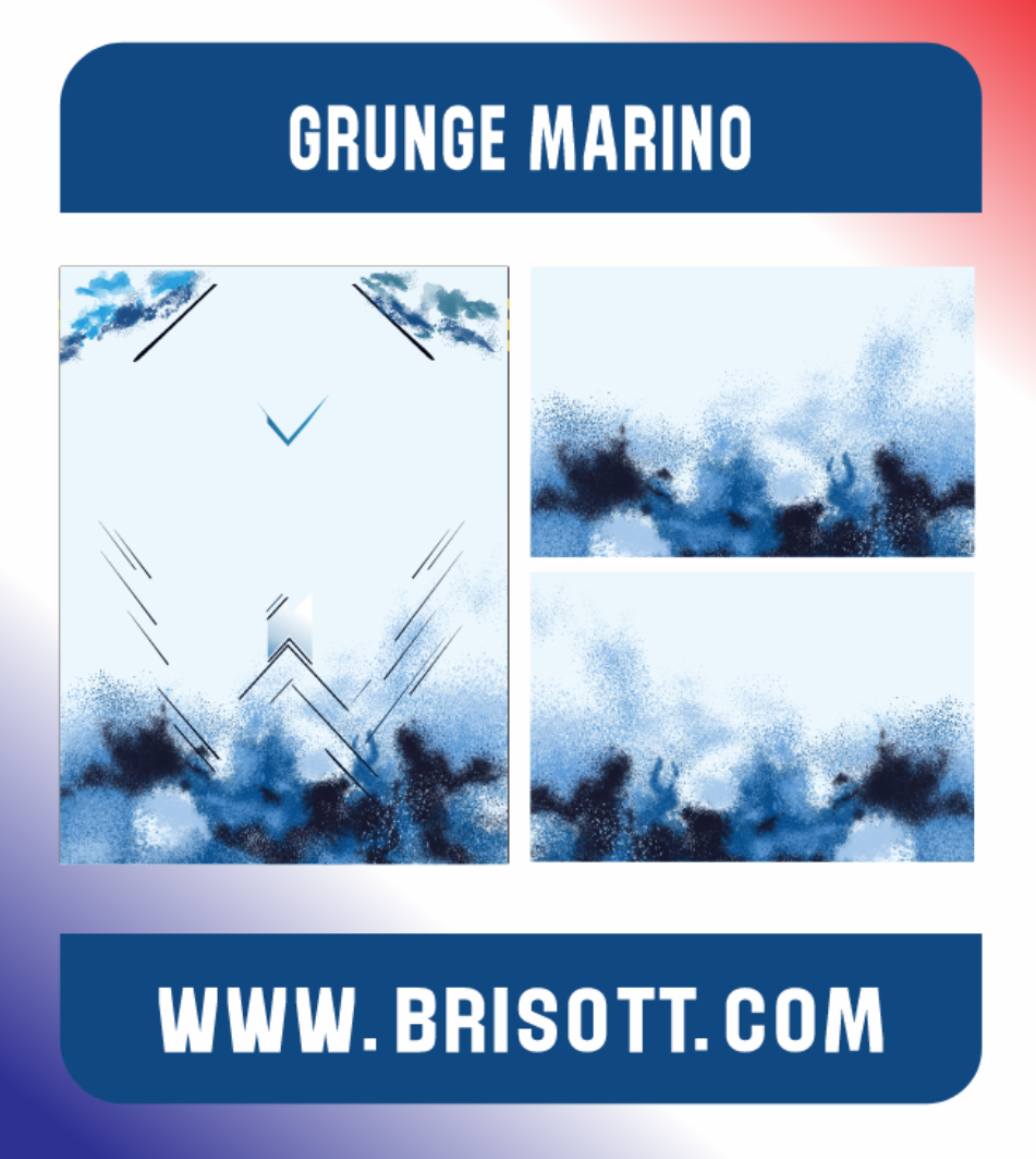 Recuadro GRUNGE MARINO